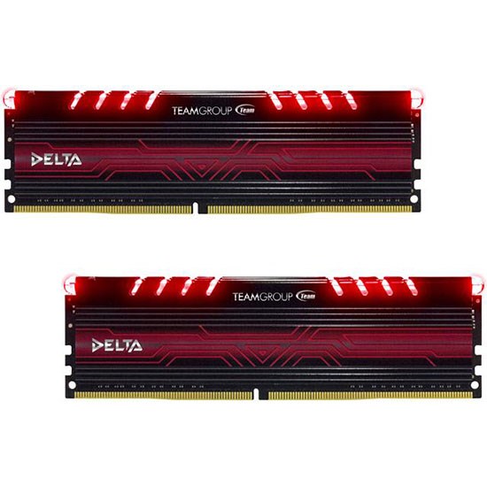 رم DDR4 تیم گروپ Delta RED 8GB (2×4GB) 2400MHz144910